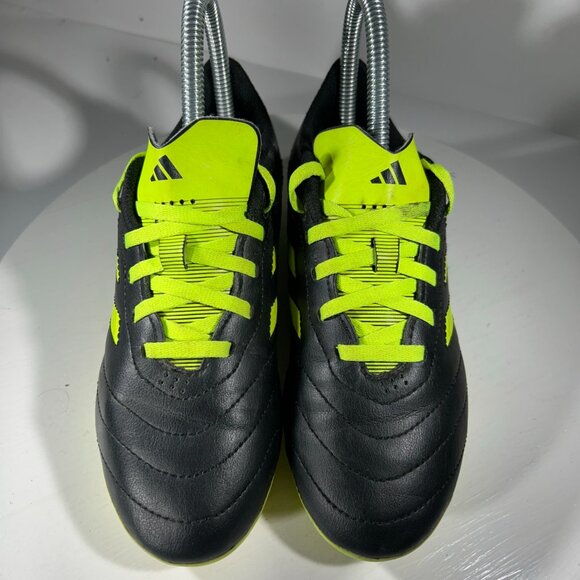 Adidas Goletto Boys Soccer Cleats Shoes Size 2.5 Black Green Kids Youth Sneakers - Picture 2 of 12